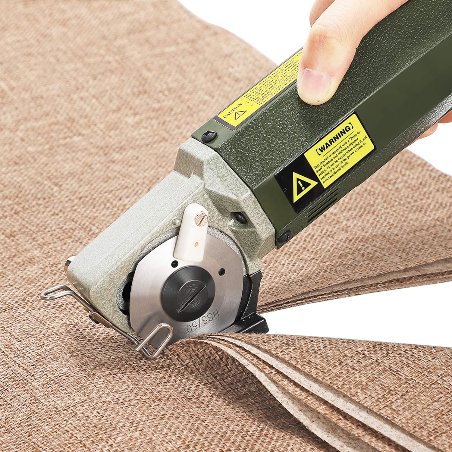 CGOLDENWALL YJ-50 Portable Fabric Cutter Shears Electric Scissors for Multi‑Layer Fabric